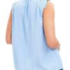 Shop The Today Show 2025 Dylan Dreyer Blue Pleated Top