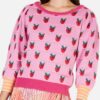 The Today Show 2025 Jill Martin Strawberry Print Sweater
