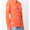 The Today Show Savannah Sellers Orange Floral Shirt