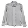 The Young and the Restless 2025 Amelia Heinle Gray Silk Neck Tie Shirt