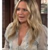 Sharon Case TV Series The Young and the Restless Sharon Newman Floral Ruffle Blouse