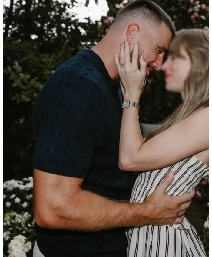 Travis Kelce Engagement Cable Knit Polo Collar Black Shirt