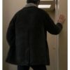 Dept. Q Matthew Goode Shearling Brown Leather Jacket