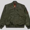 UNDEFEATED X Jordan Khaki Green Bomber Jacket