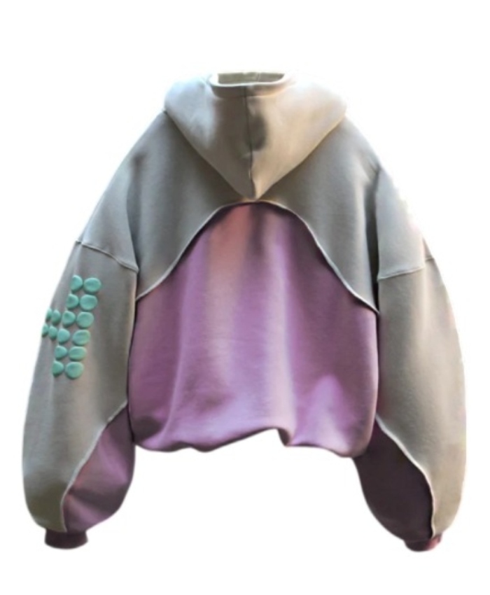 Unisex Oversized Pink Huni Pullover Hoodie