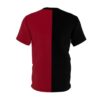 Red And Black Color Block Shirt