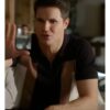 Robbie Amell TV Series Upload S4 Nathan Brown’s Colorblocked Quarter Zip Polo