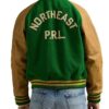 Vintage Green and Brown Letterman Jacket