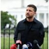 White House Meeting 2025 Volodymyr Zelenskyy Black Blazer Jacket