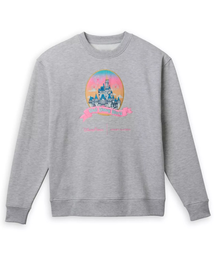 Walt Disney World Crest Pullover Sweatshirt In Gray