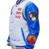 The College Dropout We Don’t Care Varsity Jacket Shop Now