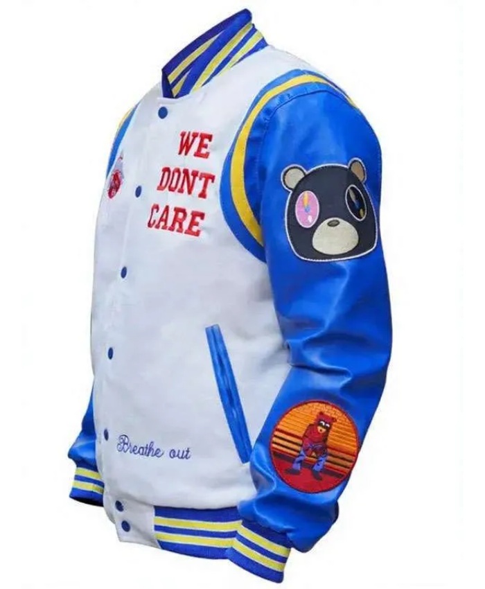 The College Dropout We Don’t Care Varsity Jacket Shop Now