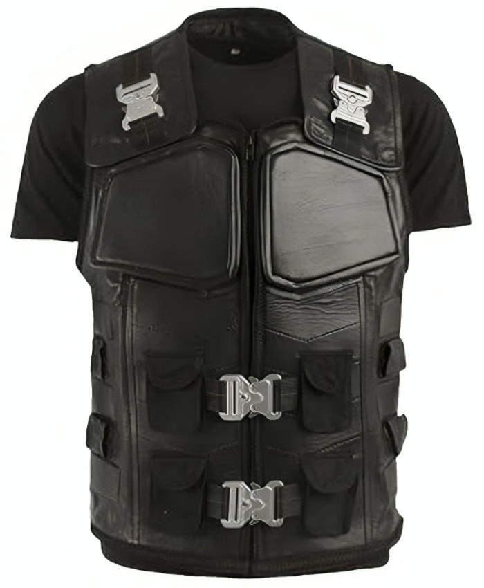 Wesley Snipes Blade Black Leather Vest