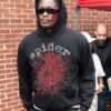 Shop Young Thug Back-to-School Event 2025 Black Spider Hoodie
