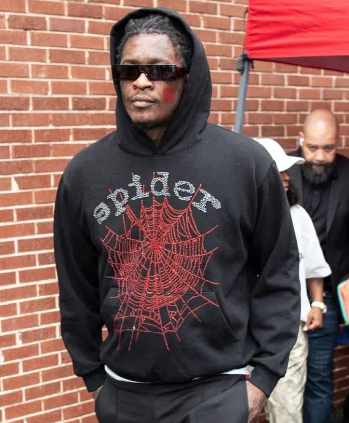 Shop Young Thug Back-to-School Event 2025 Black Spider Hoodie