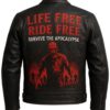 Zombie Apocalypse 2025 Moto Leather Biker Jacket