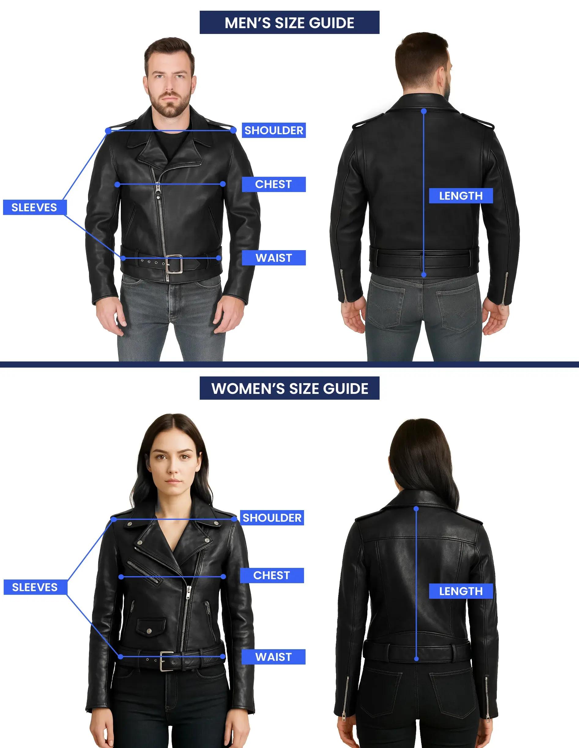 Size Guide for Men & Women