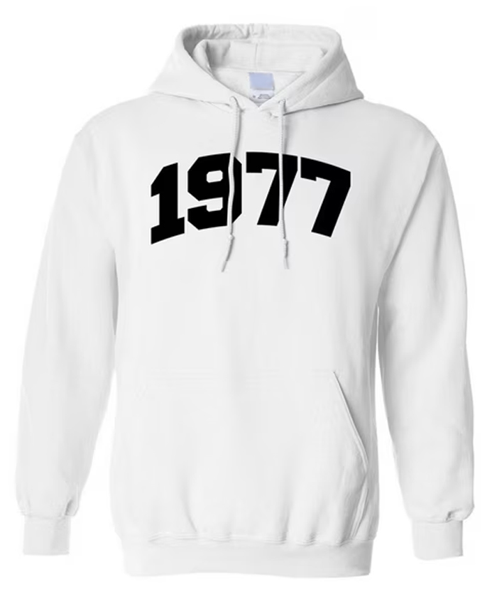 1977 White Hoodie