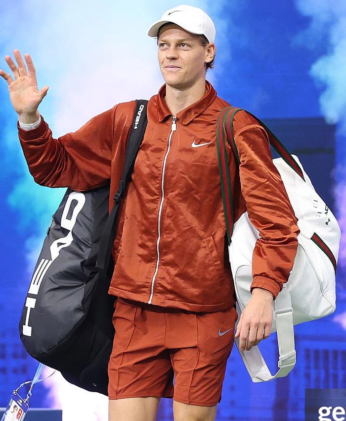 2025 US Open Jannik Sinner Orange Jacket