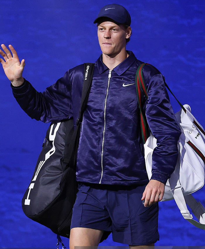 2025 US Open Jannik Sinner Purple Jacket