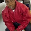 30 Rock Series Tracy Morgan Red Leather Bomber Jacket