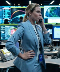 A House of Dynamite Rebecca Ferguson Blue Blazer