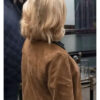 Amy Sedaris Elsbeth Brown Suede Leather Jacket