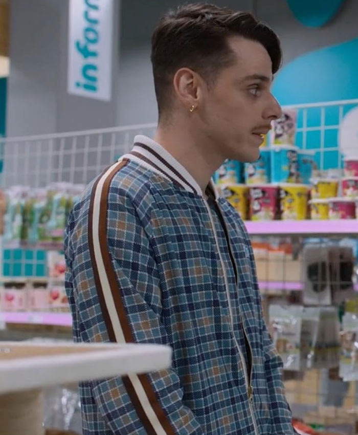 Animal Joven Perro Plaid Jacket