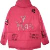 Ariana Grande 7 Rings Pink Puffer Jacket