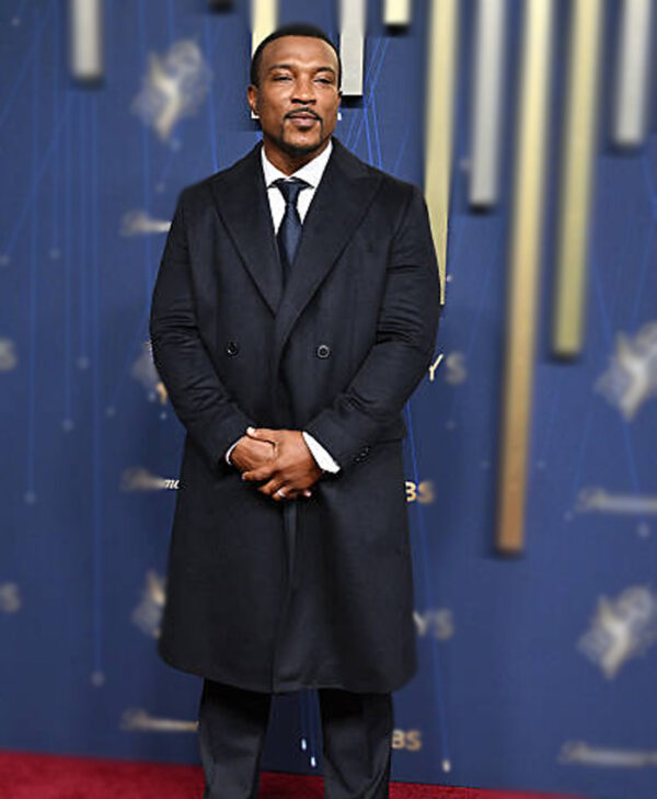 Ashley Walters 77th Emmy Awards 2025 Navy Coat