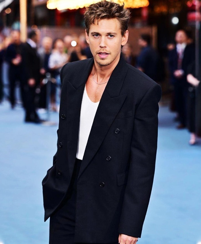 Shop Austin Butler Film Caught Stealing 2025 Premiere Black Suit