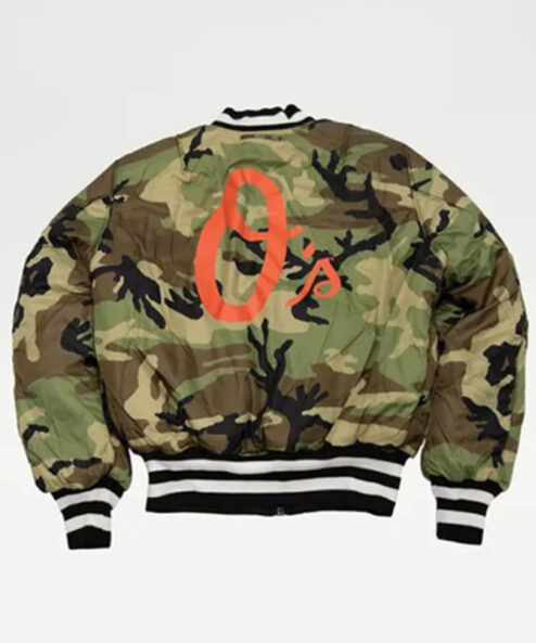 Baltimore Orioles O’s Camo Bomber Jacket