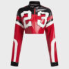 Bankroll Ni 23 Red Leather Jacket