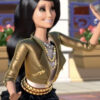 Barbie Life in the Dreamhouse Raquelle Cropped Green Leather Jacket