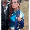 Becky Lynch Happy Gilmore 2 Leather Jacket closeup