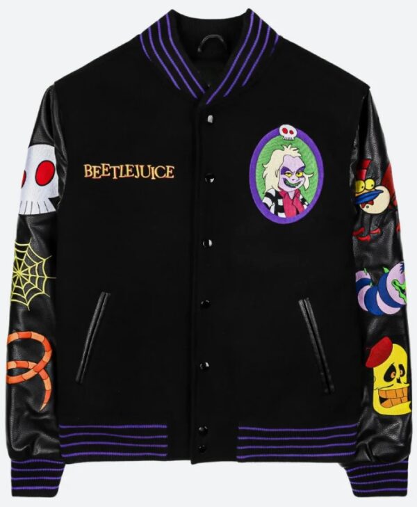 Beetlejuice Haunted House Varsity Jacket