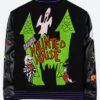 Beetlejuice Haunted House Black Varsity Jacket