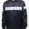 Las Vegas Raiders Big Logo Black Satin Jacket