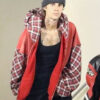 Billie Eilish Concert Justin Bieber Red Jacket