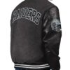 Las Vegas Raiders First Rounder Black Varsity Jacket