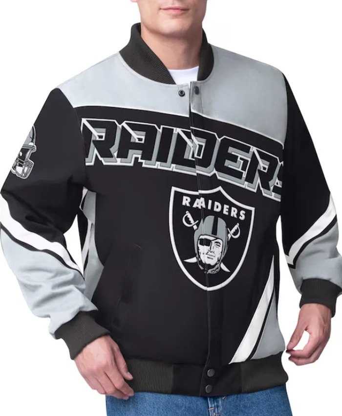 Las Vegas Raiders Maximum Racing Black Jacket