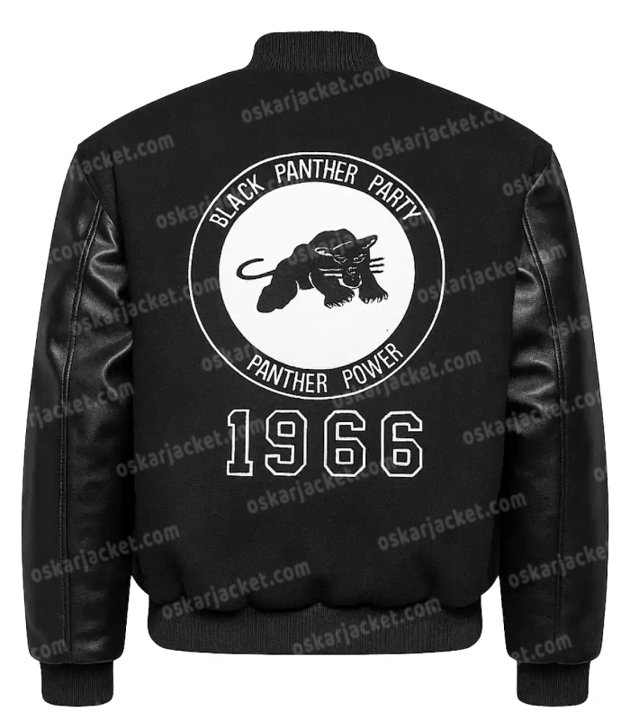 Black Panther Party Wool Varsity Jacket