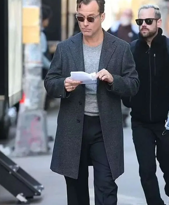 Black Rabbit Jake Friedken Grey Wool Coat