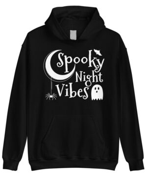 Black Spooky Night Vibes Hoodie