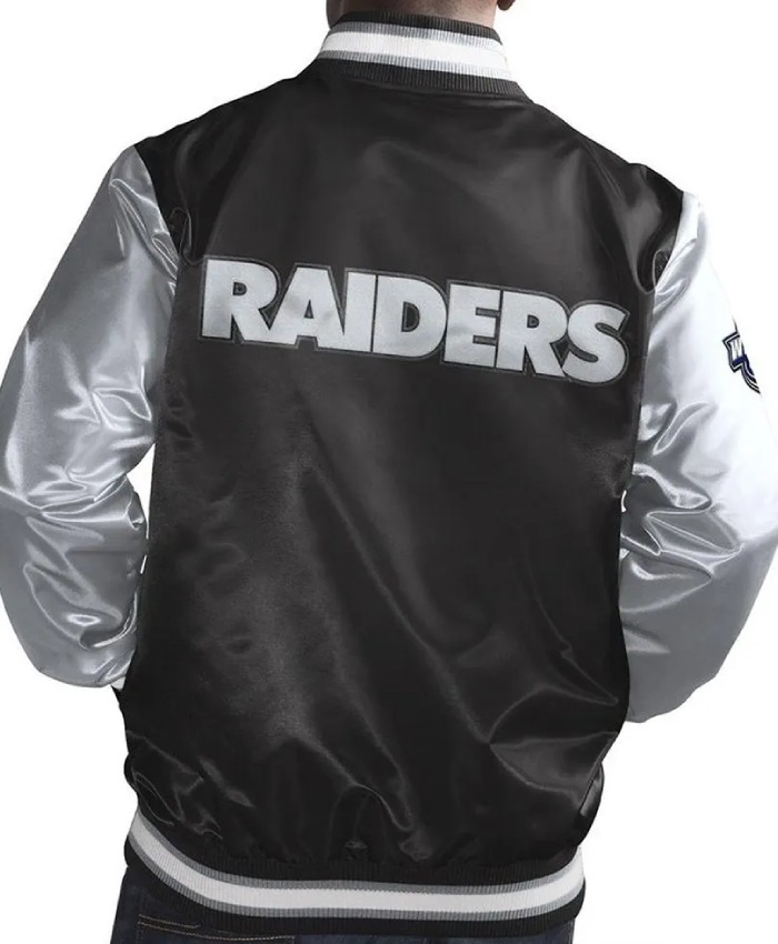 Las Vegas Raiders Black and Silver Jacket