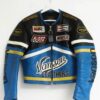 Shop Vintage Vanson Blue Leather Motorcycle Jacket