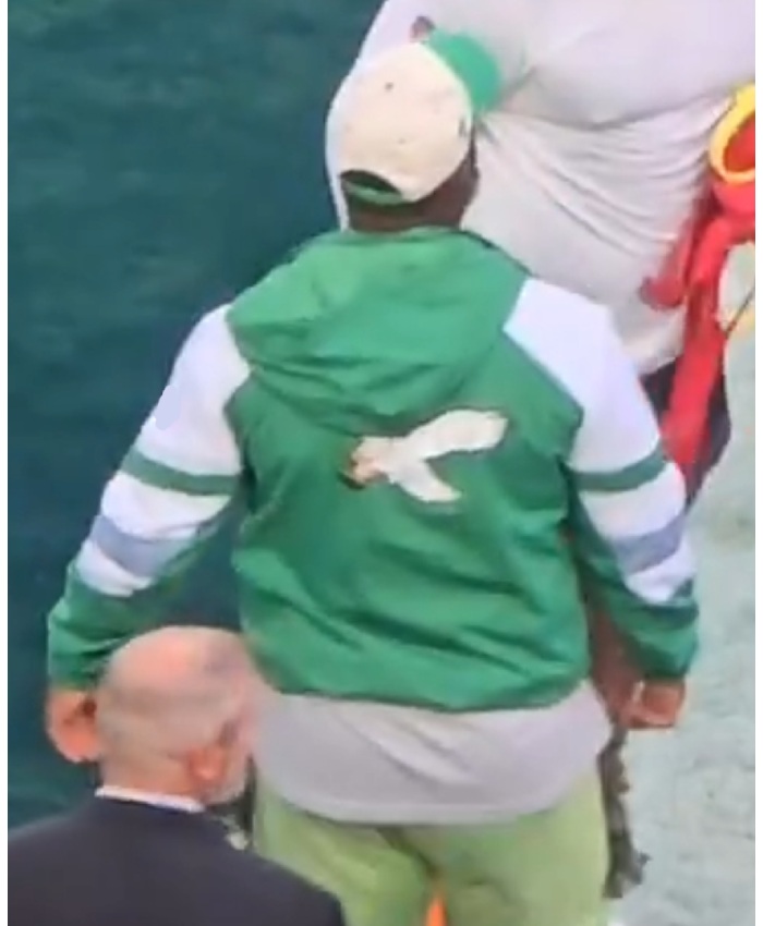 Brandon Graham Eagles White And Green Jacket
