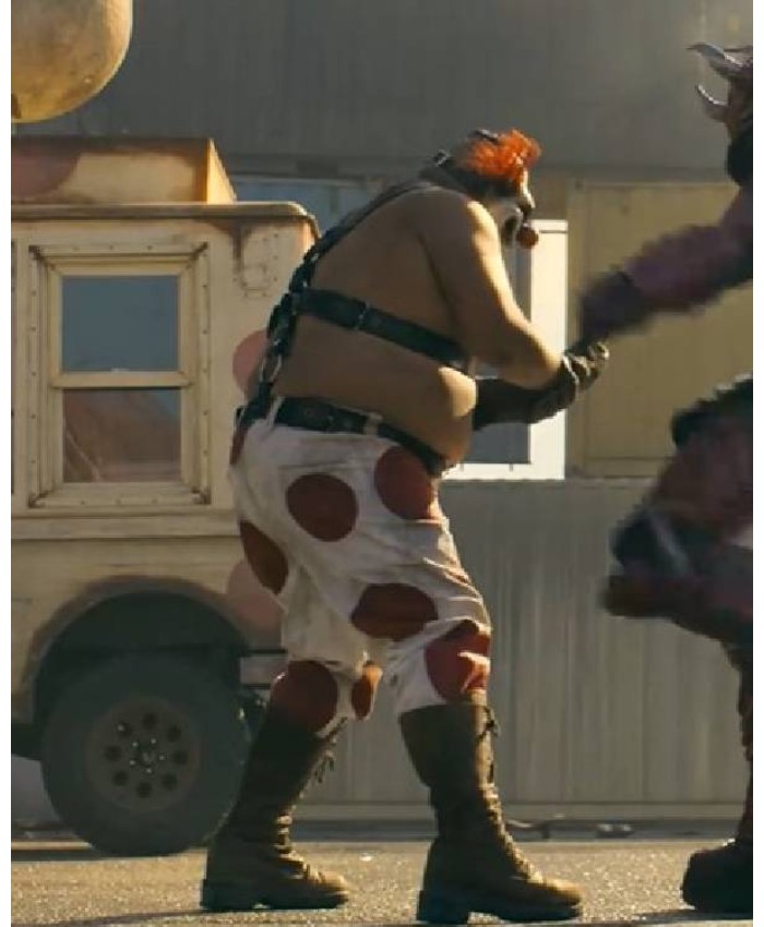 Sweet Tooth Twisted Metal S02 Samoa Joe Costume Pants