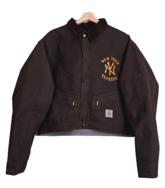 Carhartt X NY Yankees Crop Brown Jacket