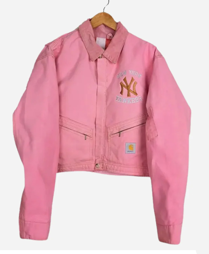 Carhartt X NY Yankees Pink Crop Jacket